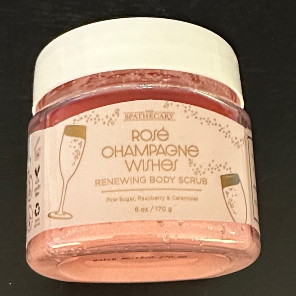 Rose Champagne Wishes Renewing Body Scrub - Pink The Spathecary